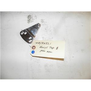 GE REFRIGERATOR WR13X521 TOP HINGE & PIN USED PART ASSEMBLY F/S