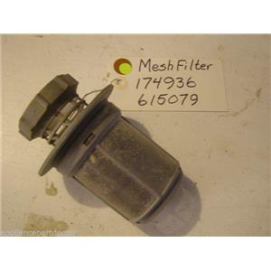 Bosch  dishwasher mesh filter 174936  615079 USED PART