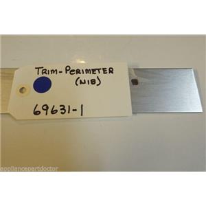 WHIRLPOOL REFRIGERATOR 69631-1 TRIM PERIMETER (SLV)   NEW IN BOX