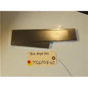 Magic Chef  STOVE 7726P018-60  Trim, Bkgd. (rt) scratches from use   used