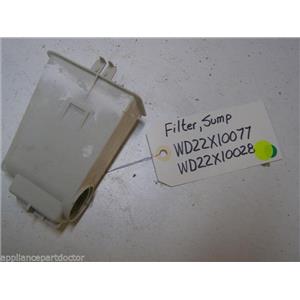 GE DISHWASHER WD22X10077 WD22X10028 SUMP FILTER USED PART ASSEMBLY