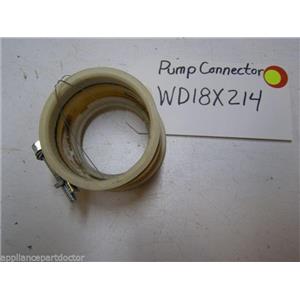 GE DISHWASHER WD18X214 CONNECTOR PUMP USED PART ASSEMBLY