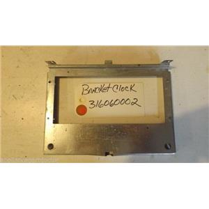 FRIGIDAIRE STOVE 316060002 Bracket-clock Mtg   USED  PART