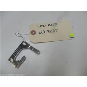 GE DISHWASHER WD13X67 LATCH KEEPER USED PART ASSEMBLY