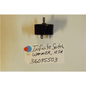 KENMORE Stove  316095503   Infinite switch  warmer 12.5 a  USED PART