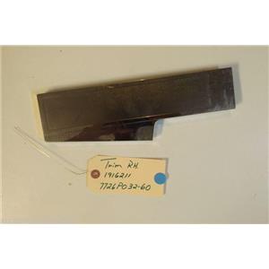 MAGIC CHEF   STOVE 1916211  7726P032-60   Trim   RH.    USED