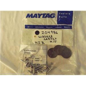 MAYTAG WASHER 204986 Kit-install Washer On Carpet      NEW IN BAG