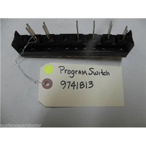 KITCHEN AID DISHWASHER 9741813 PROGRAM SWITCH USED PART ASSEMBLY