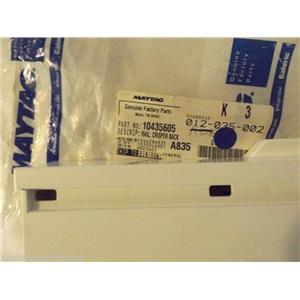 KENMORE AMANA REFRIGERATOR 10435605 Rail, Crisper Back  NEW IN BOX