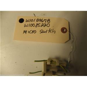 KENMORE WASHER W10189678 W10085220 MICRO SWITCH USED PART ASSEMLBY F/S