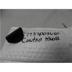 MAYTAG ELECTRIC RANGE 7737P03660 "BLACK" CONTROL KNOB USED PART ASSEMBLY