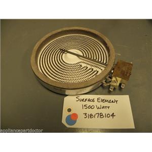 ge STOVE 318178104 Surface Element 1500 Watt USED  PART