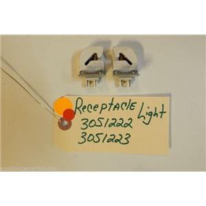 TAPPAN  Stove 3051222  3051223  Receptacle light   lh  rh    used part