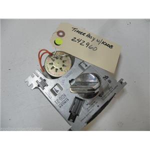 KITCHEN AID DISHWASHER 242960 TIMER W/ KNOB USED PART ASSEMBLY