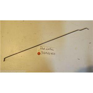 FRIGIDAIRE STOVE 316026400 Rod-latch USED  PART