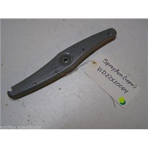 GE DISHWASHER WD22X10084 UPPER SPRAY ARM USED PART ASSEMBLY
