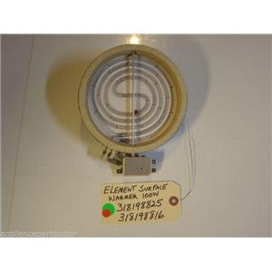 Frigidaire Stove 318198825  318198816  Element,surface ,warmer ,100 W used PART
