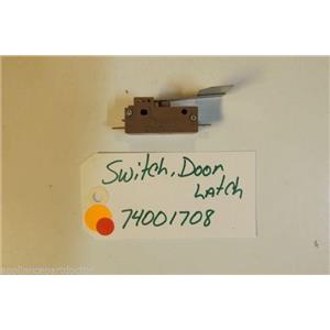 MAGIC CHEF STOVE 74001708 Switch, Door Latch used