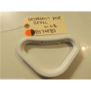 WHIRLPOOL/KENMORE/MAYTAG WASHER 8576587 BEZEL, DETERGERT DISP