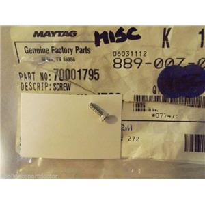 JENN AIR DYNASTY GAS GRILL 70001795 Screw 6-32x1/2pf M/s 18--8 Ss    NEW IN BAG