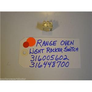KENMORE STOVE 316005602  316448700 RANGE OVEN LIGHT ROCKER SWITCH used part