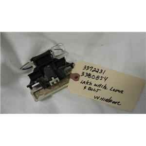 WHIRLPOOL DISHWASHER 337223/3380854 LATCH WHITE LEVER & BOLT LATCH