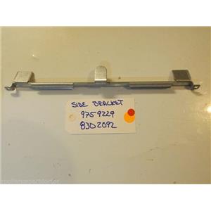 WHIRLPOOL STOVE 9759229 8302092 Bracket, Side  used part