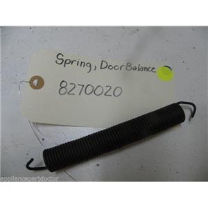 MAYTAG DISHWASHER 8270020 DOOR BALANCE SPRING USED PART ASSEMBLY