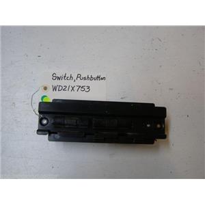 HOTPOINT DISHWASHER WD21X753 PUSH BUTTON SWITCH USED PART ASSEMBLY