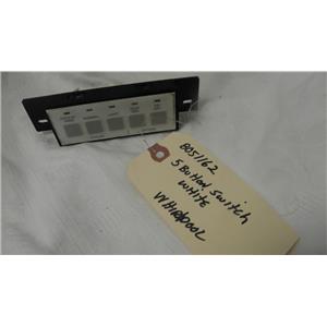 WHIRLPOOL DISHWASHER 8051162 5 BUTTON SWITCH *WHITE*