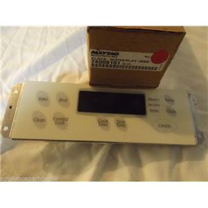 MAYTAG STOVE 74008151 Clock W/overlay (bsq)  NEW IN BOX