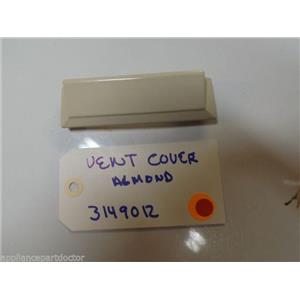WHIRLPOOL STOVE 3149012 Cover, Vent (almond) USED PART