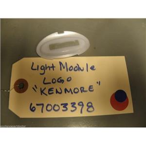 Kenmore Refrigerator 67003398 Logo, Light Module used