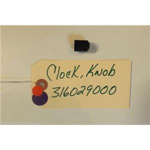 FRIGIDAIRE  STOVE 316029000    Knob-clock   USED