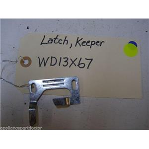 GE DISHWASHER WD13X67 LATCH KEEPER USED PART ASSEMBLY