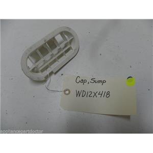 GE DISHWASHER WD12X418 SUMP CAP USED PART ASSEMBLY