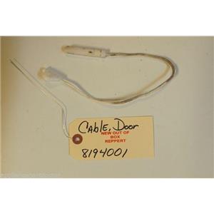 KITCHENAID DISHWASHER 8194001  Cable, Door   NEW W/O BOX