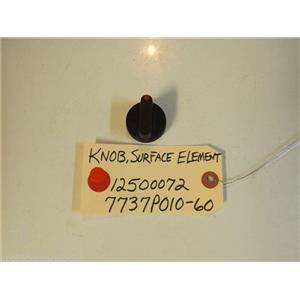 Magic Chef  STOVE 12500072  7737P010-60  Knob, Surface Element   used