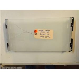 MAYTAG STOVE 74003049 74003048 Glass, Outer W/RETAINERS   used