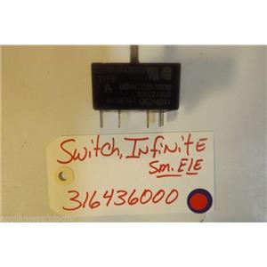 FRIGIDAIRE STOVE 316436000 Switch,infinite ,small Element USED PART