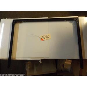 GE STOVE WB07K10104 WB7X7185 Trim Door (blk) used