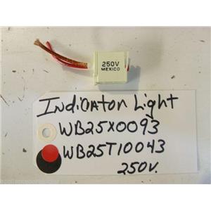 KENMORE STOVE WB25X0093  WB25T10040 Light indicator  used part
