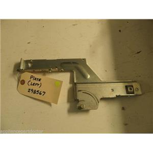 BOSCH DISHWASHER 298567 LEFT PLATE USED PART ASSEMBLY F/S