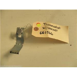 KITCHEN AID DISHWASHER 661566 THERMOSTAT W/ BRACKET USED PART ASSEMBLY