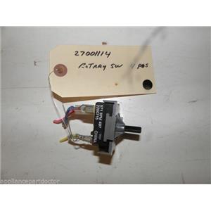 MAYTAG WASHER 27001114 4 POS ROTARY SWITCH USED PART ASSEMBLY FREE SHIPPING
