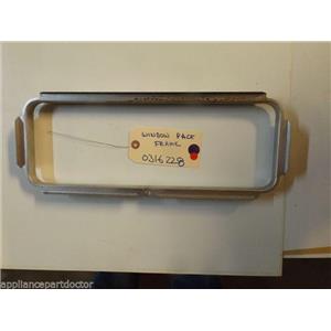 AMANA STOVE 0316228 Frame, Window Pack  used PART