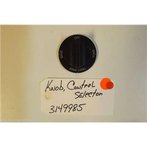 WHIRLPOOL Stove 3149985 Knob, Control (selector) USED PART