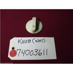 MAYTAG STOVE  74003611   Knob (wht)   USED