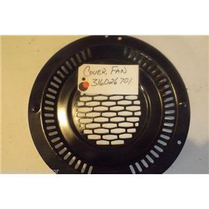FRIDIGDARE  STOVE 316026701 Cover,fan  USED PART