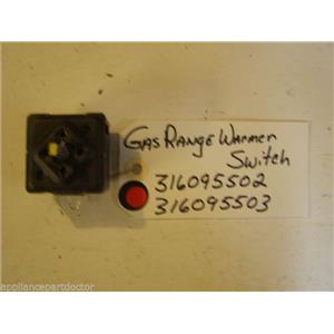 KENMORE STOVE 316095502  316095503  Gas range warmer  SWITCH  used part